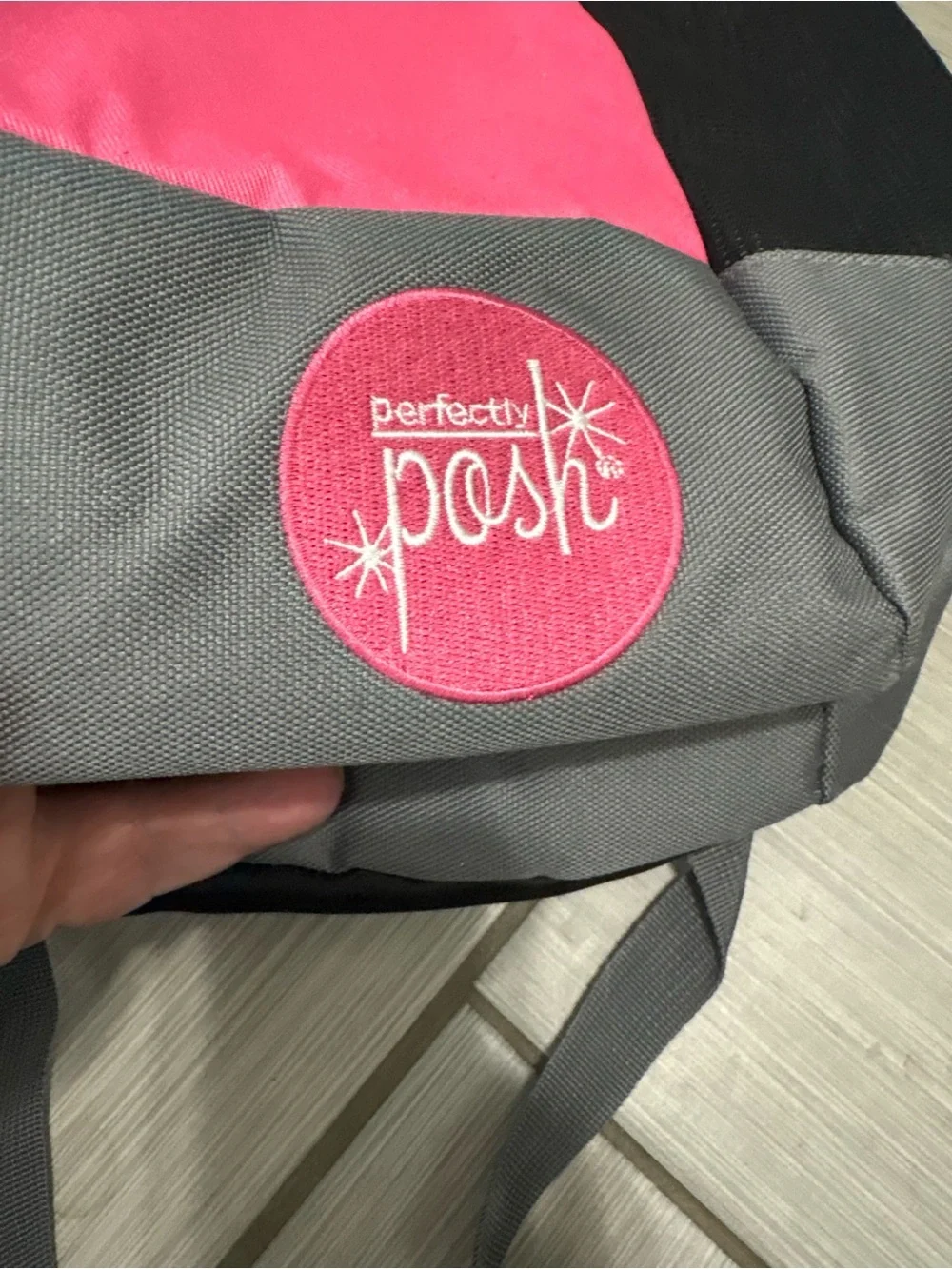Perfectly Posh Pink and Gray Everyday Backpack